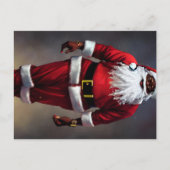 Black Santa Briefkaart (Voorkant)