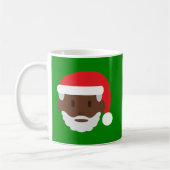 Black santa claus emoji koffiemok (Links)
