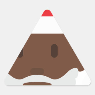Black santa claus emoji sticker
