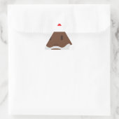 Black santa claus emoji sticker (Tas)