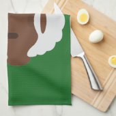 Black santa claus emoji theedoek (Quarter Fold)