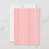 Black Santa Claus Red White Stripe Kaart (Achterkant)