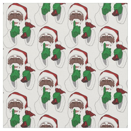 Black Santa Fabrics van Afrikaanse Santa Fabric Stof (Close Up)
