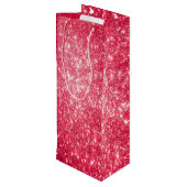 Black Santa Holiday Gift Bah Wijn Cadeautas (Achterkant Gekanteld)