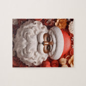 Black Santa Melanin Kerstkoning Bruh Saint Nick Legpuzzel (Horizontaal)
