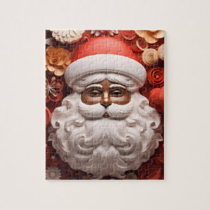 Black Santa Melanin Kerstkoning Bruh Saint Nick Legpuzzel