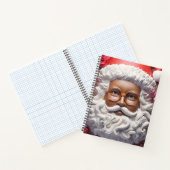 Black Santa Melanin Kerstkoning Bruh Saint Nick Notitieboek (Binnen)