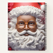 Black Santa Melanin Kerstkoning Bruh Saint Nick Notitieboek (Achterkant)