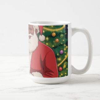 Black Santa & Mrs. Claus Christmas Mug Koffiemok
