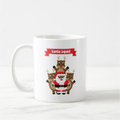 Black Santa Squad Rendier Grappig Koffiemok (Links)