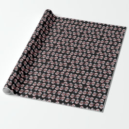 Black Santa Wrapping Paper Afro-Amerikaanse Kerstm Cadeaupapier