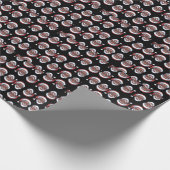 Black Santa Wrapping Paper Afro-Amerikaanse Kerstm Cadeaupapier (Hoek)