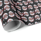 Black Santa Wrapping Paper Afro-Amerikaanse Kerstm Cadeaupapier (Rol Hoek)