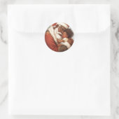 Black Santa's Tender Joy Ronde Sticker (Tas)
