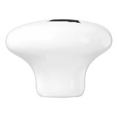 Black Satellite Dish Ceramic Knob. Keramische Knop (Zijkant)