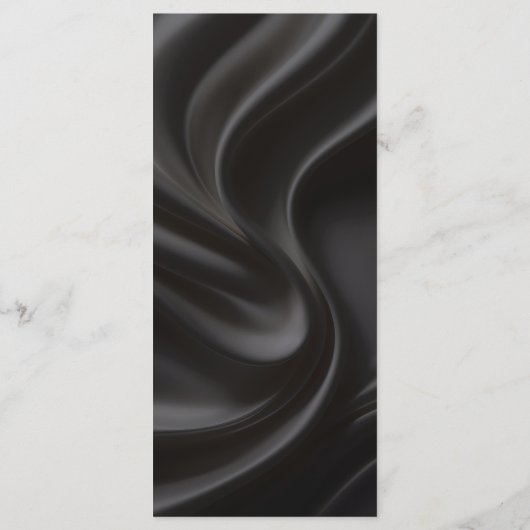 Black satin elegance wedding menu (Achterkant)