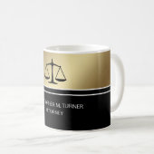 Black Scale Attorney Coffee Mok (Voorkant rechts)