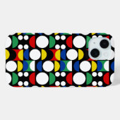 Black Scandinavian Bauhaus Mid-Century Pattern Case-Mate iPhone Case (Achterkant (horizontaal))