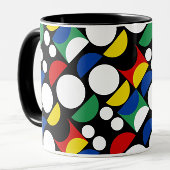 Black Scandinavian Bauhaus Mid-Century Pattern Mok