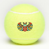 Black Scarab Beetle Heldere kleurmarkeringen Tennisballen (Achterkant)