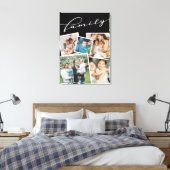 Black Scattered Foto's Foto Collage Familie Canvas Afdruk (Insitu (Slaapkamer))