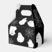 Black Schattige Ghost Spooky Halloween Verjaardag Bedankdoosjes (Achterkant)