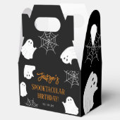 Black Schattige Ghost Spooky Halloween Verjaardag Bedankdoosjes (Geopend)