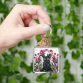 Black Schnauzer Bouquet Sleutelhanger (Hand)