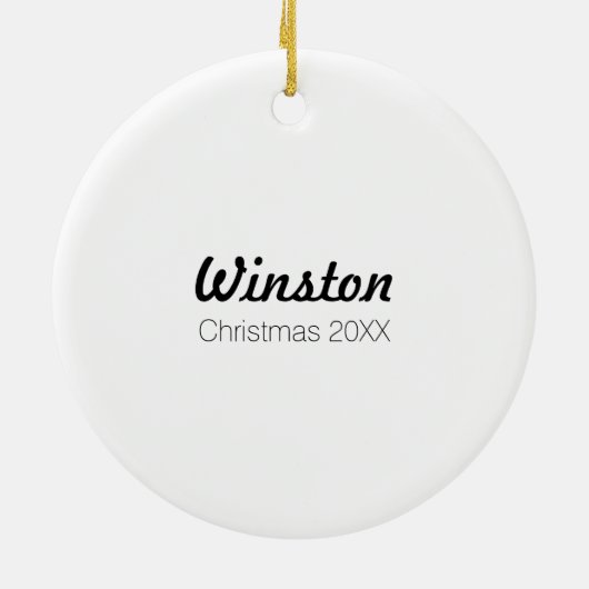 Black Schnauzer IAAM Personalized Keramisch Ornament (Achterkant)