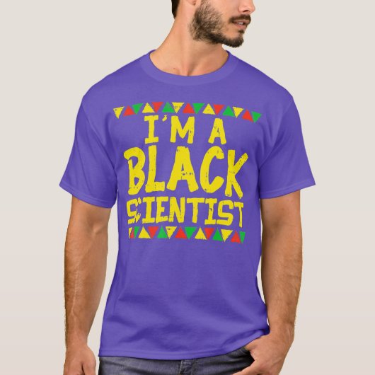 Black Scientist Chemist Physics African American T-shirt (Voorkant)