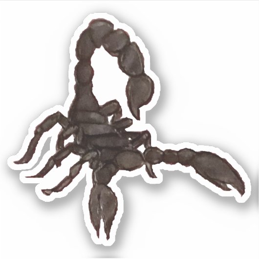 Black Scorpion Sticker (Voorkant)