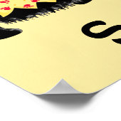 Black Scottie Dogs Mode Runway Art Yellow Poster (Hoek)