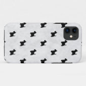 Black Scottie Dogs Tile Pattern Case-Mate iPhone Case (Achterkant (horizontaal))