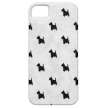 Black Scottie Dogs Tile Pattern