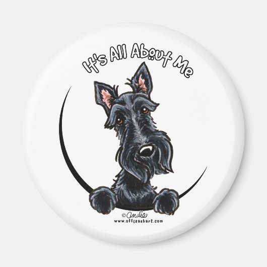 Black Scottie IAAM Magneet (Voorkant)