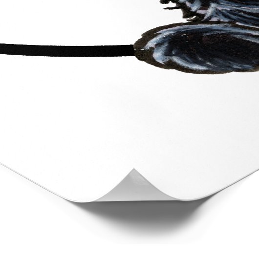 Black Scottie IAAM Poster (Hoek)