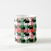 Black Scottie Plaid Kerstvakantie Koffiemok (Center)