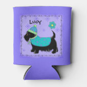 Black Scottie Terriër Hondennaam Gepersonaliseerd Blikjeskoeler (Voorkant)