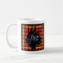 Black Scottish Terrier-mok Koffiemok