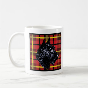 Black Scottish Terrier-mok Koffiemok