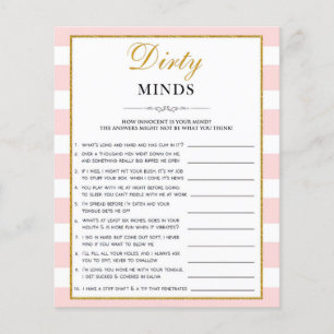 Black Script Dirty Mind Riddles Vrijgezellenfeest  Flyer