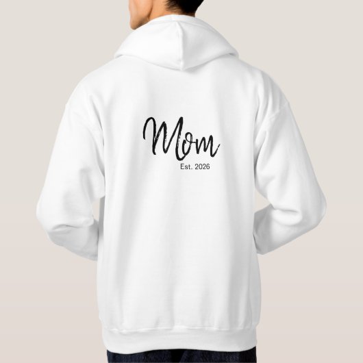 Black Script Established Mom Hoodie (Achterkant)