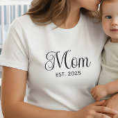 Black Script Established Mom T-shirt