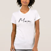Black Script Established Mom T-shirt (Voorkant)