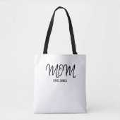 Black Script Established Mom Tote Bag (Voorkant)