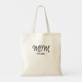 Black Script Established Mom Tote Bag (Achterkant)