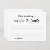 Black Script, Funeral Service, Een Kaart delen (Voorkant / Achterkant)