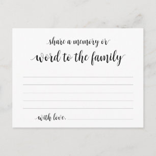 Black Script, Funeral Service, Een Kaart delen