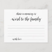 Black Script, Funeral Service, Een Kaart delen (Voorkant)