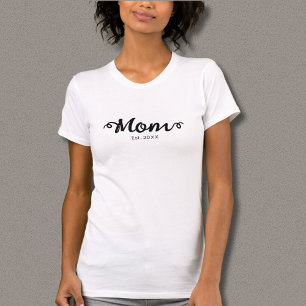 Black Script Gevestigde moeder T-shirt